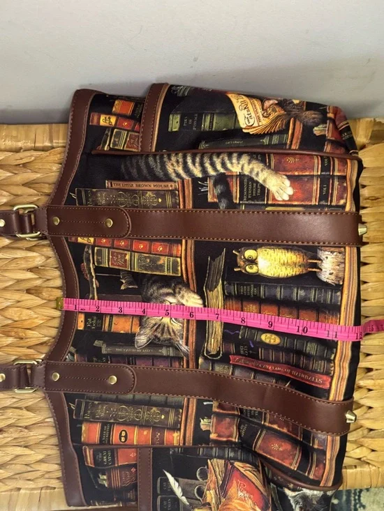 🐈Bradford Exchange Cat & Books Classic Tails Tote Bag 🐈‍⬛ - Picture 13 of 16